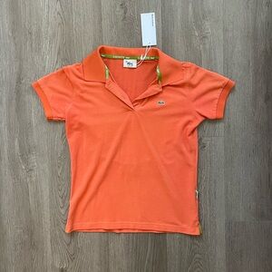 Reformation Vintage Lacoste Orange Polo XS